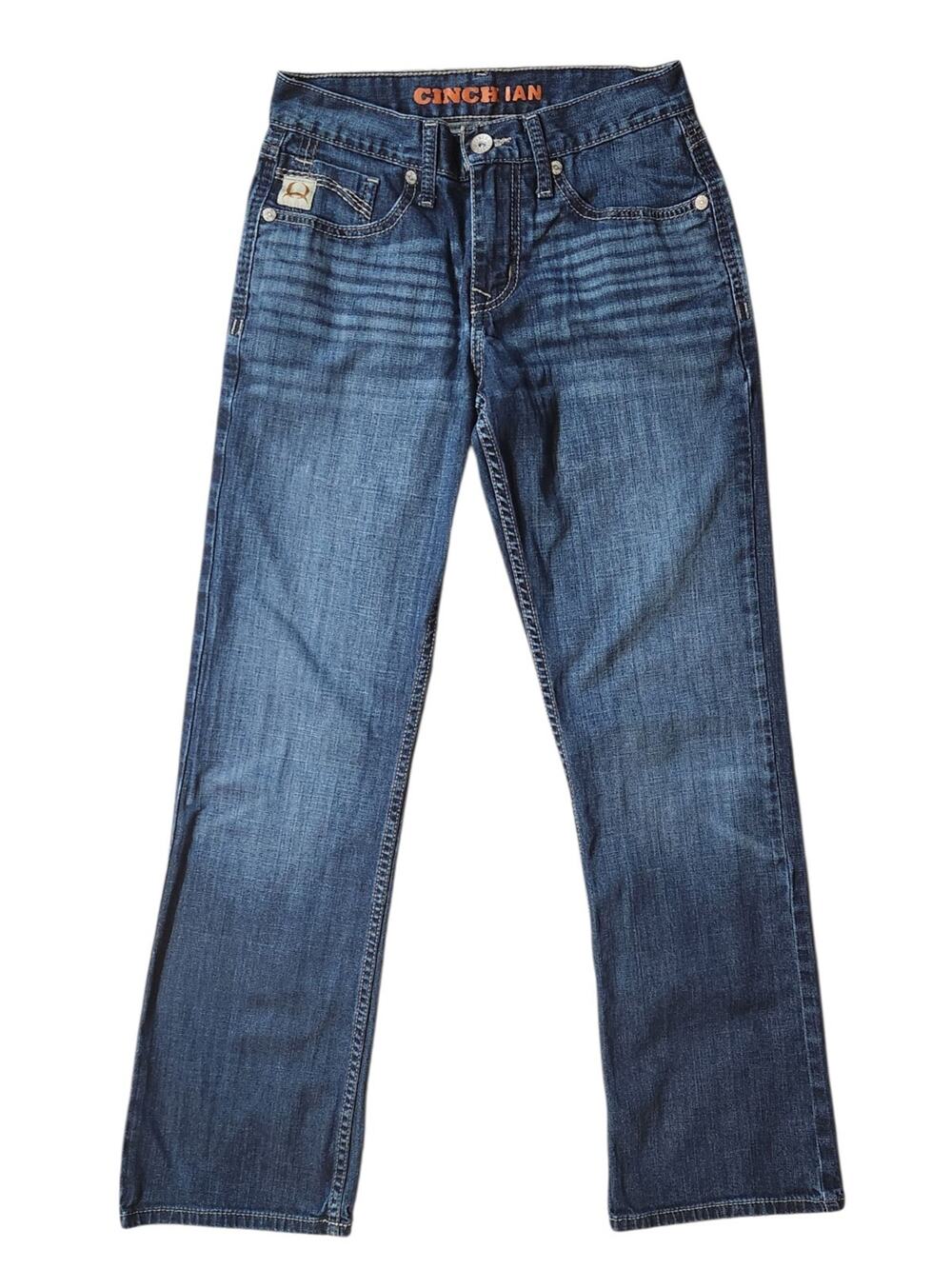 Cinch Ian Jeans Men’s Size 28x(32 actual 30.5") Blue Medium Wash Bootcut